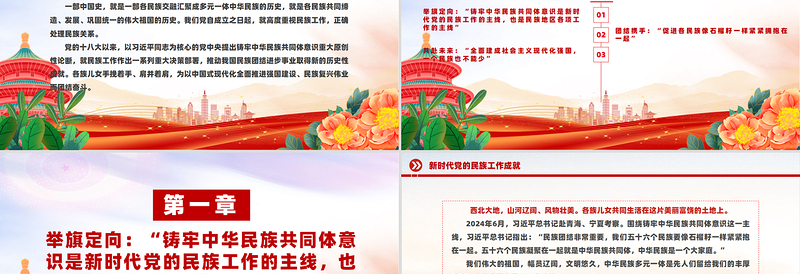 2025新时代党的民族工作成就PPT党政风铸牢中华民族共同体意识课件免费下载
