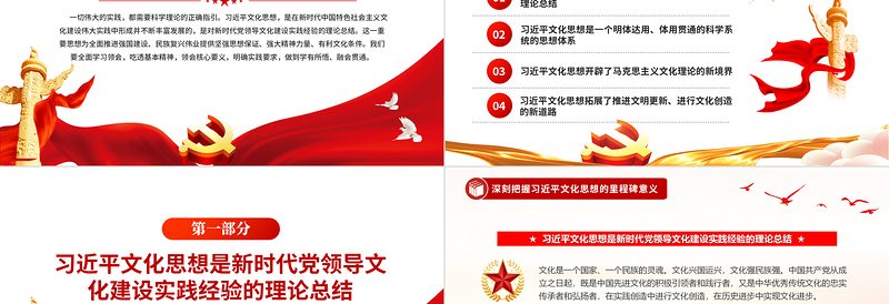 精美时尚2024深刻把握习近平文化思想的里程碑意义PPT课件模板免费下载