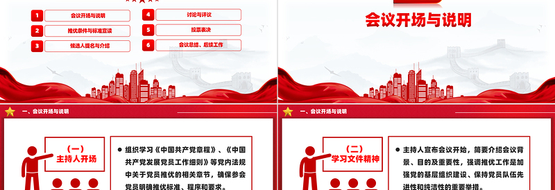 2025关于党员大会推优会议记录PPT免费下载