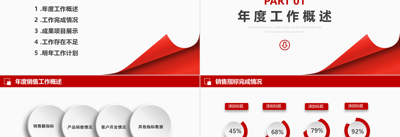 2025精品销售部新年工作总结年终总结述职报告PPT通用模板免费下载