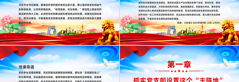 2025免费全面提高新时代党支部建设质量PPT党课免费下载