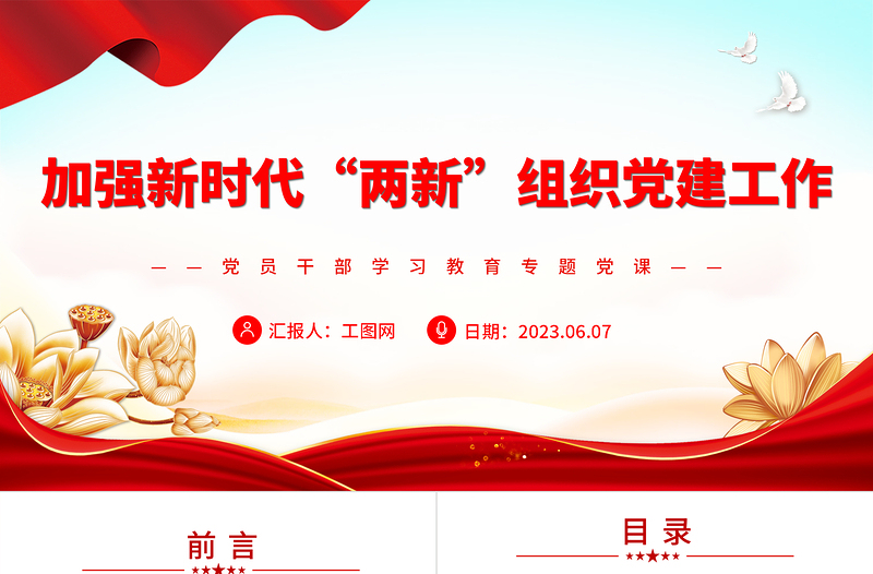 2025加强新时代“两新”组织党建工作PPT党政风新时代党的基层组织建设专题党课免费下载