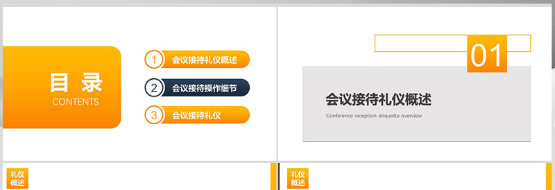 2025简约大气会议接待礼仪PPT课件免费下载