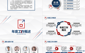 2025蓝色简约工作总结工作总结年终总结PPT模板免费下载