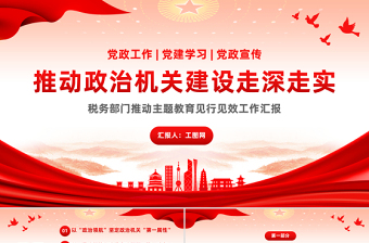 政治机关建设党课PPT