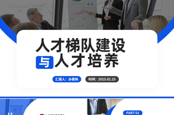 2025人才梯队建设与人才培养PPT商务风企业员工培养培训课件模板免费下载
