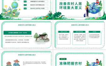 2025时尚大气农村人居环境整治PPT整治建设宜居美丽乡村环境整治是关键专题党课课件模板免费下载