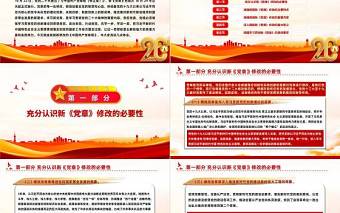 2025真学深信笃行做尊崇党章的合格党员PPT红色党政风学习二十大新党章主题党课党建课件模板免费下载