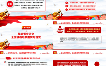 2025党支部书记工作方法PPT简洁实用搞好调查研究坚持一切从实际出发党员辅导党课课件免费下载