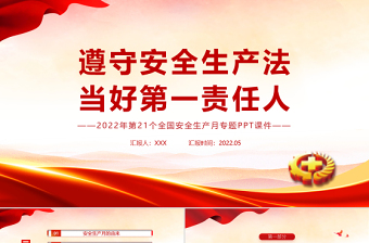 2025清新卡通风遵守安全生产法当好第一责任人PPT安全生产月宣传安全教育课件免费下载