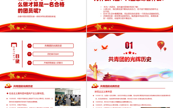 红色大气青年你为什么入团PPT团员党员主题团日活动专题党课课件模板免费下载