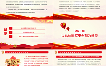 2025大气精美深刻认识中国特色国家安全道路PPT党政风党员干部学习教育专题党课课件模板免费下载