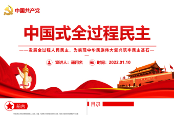 2025红色党政风中国式全过程民主为实现中华民族伟大复兴筑牢民主专题党课免费下载