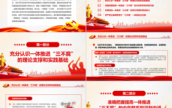 2025红色大气切实提高一体推进“三不腐”能力和水平PPT红色简约风廉政廉洁专题党课免费下载