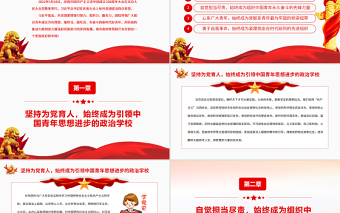 2025红色创意总书记给共青团提出四点希望PPT精品庆祝中国共产主义青年团成立100周年大会专题课件免费下载