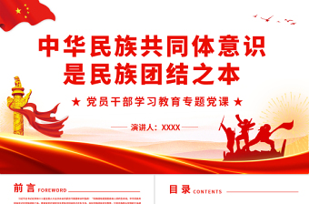 2025党课民族团结教育ppt课件免费下载