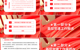2025红色简洁国企党建引领PPT简洁实用融合党建工作形式与内容初探专题微党课免费下载