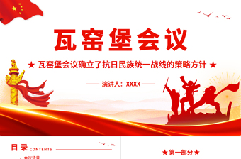 2025瓦窑堡会议党课ppt免费下载