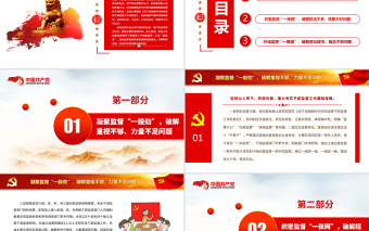 2025大气精美打出自我监督组合拳PPT纪检监察部门从严治党廉政教育专题党课免费下载