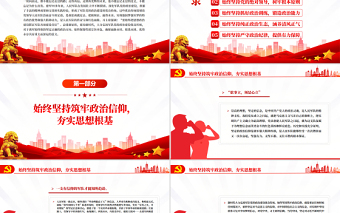 2025精品大力弘扬军队党的政治建设优良传统PPT党政风军队机关干部学习教育专题党课免费下载