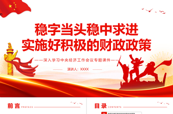 2025优秀稳字当头稳中求进实施好积极的财政政策PPT精品深入学习中央经济工作会议专题课件模板免费下载
