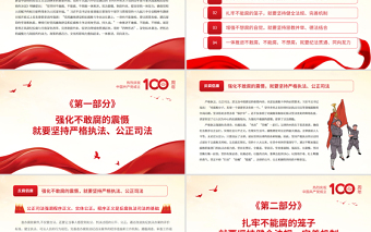 2025优质一体推进不敢腐不能腐不想腐的法治向度PPT红色党政风党员干部反腐倡廉专题党课课件免费下载