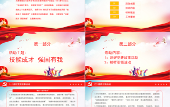 2025红色大气技能成才强国有我PPT简洁实用关于在职业院校开展技能成才强国有我主题教育活动的通知课件 (2)免费下载