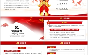 2025中国共产党党费收缴使用和管理的规定政府党政工作PPT模板免费下载