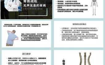 2025极简时尚世界骨质疏松日PPT骨质疏松防治关注骨骼健康医疗科普知识宣传课件免费下载