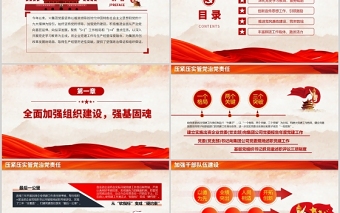 2025红色党建风国企党建工作总结PPT各基层党支部开展工作总结汇报主题教育专题党课课件免费下载