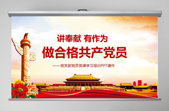 2025免费下载合格党员的标准党课ppt