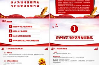 2025精美时尚中国共产党中共党史党支部党课学习PPT免费下载