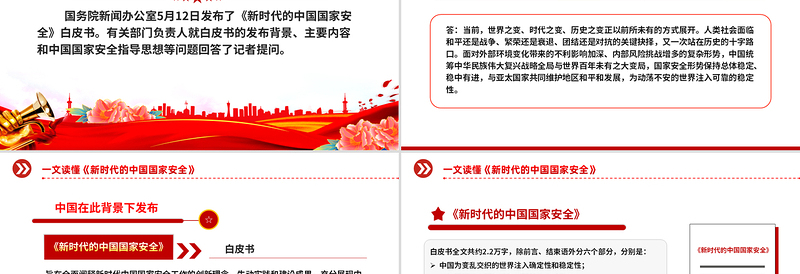 2025免费《新时代的中国国家安全》白皮书解读PPT课件免费下载