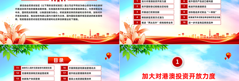 2025简洁大气《关于推进自由贸易试验区贸易投资便利化改革创新的若干措施》PPT课件免费下载