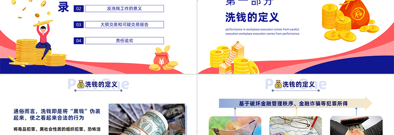 2025简洁实用反洗钱培训PPT反洗钱知识培训主题课件模板免费下载