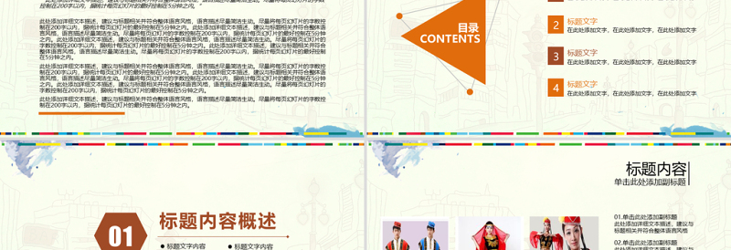 2025大气精美新疆民族风情ppt动态模板免费下载
