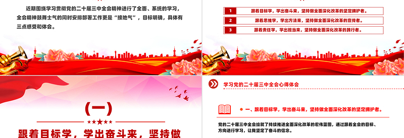 年学习党的二十届三中全会心得体会PPT课件模板免费下载