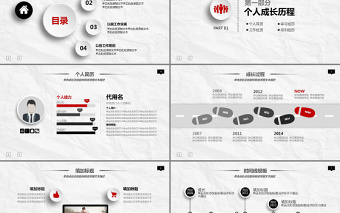 2025大气时尚职业生涯规划PPT模板课件免费下载