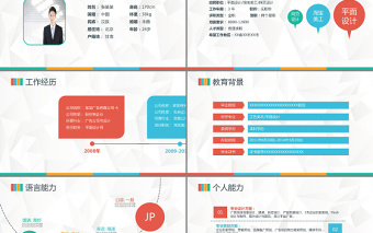 2025精美简洁求职简历PPT模板免费下载