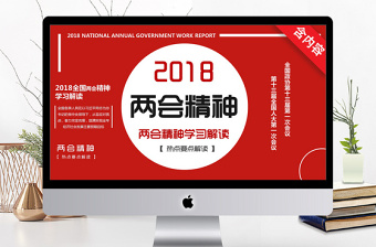 2025精美全国两会两会精神学习解读PPT免费下载