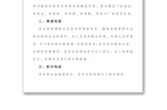 2025优质党支部党员积分制管理实施方案免费下载