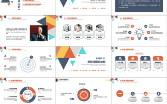 2025精美时尚思维导图培训ppt模板思维导图学习头脑风暴大脑模板免费下载