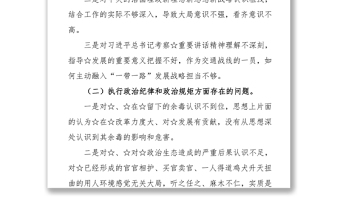 2025精品巡视整改专题民主生活会发言提纲免费下载