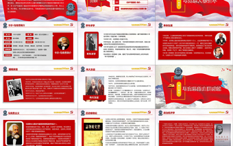 2025优秀克思诞辰200周年重温共产党宣言PPT免费下载