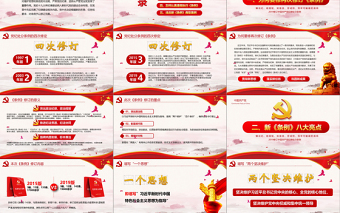 2025精美时尚红色党政中国共产党纪律处分条例党课党员学习解读宣传党课党建ppt模板免费下载