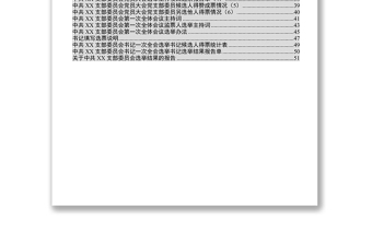 2025优秀党支部换届材料参考模板(32项)免费下载