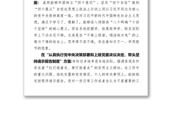2025优质党员领导干部民主生活会发言提纲及对照检查材料范文免费下载