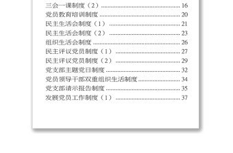 2025优质党建工作制度及软弱涣散党组织专项整顿工作方案汇编免费下载