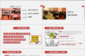 2025极简风保密警示教育课保密知识培训ppt模板免费下载