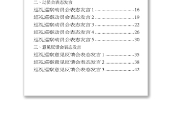 2025优质巡察巡视见面沟通会动员会意见反馈会表态发言资料汇编免费下载